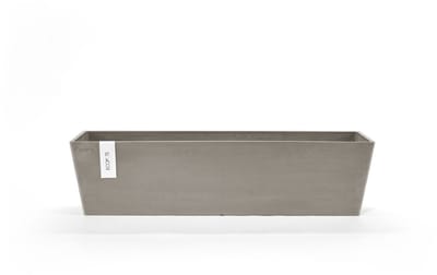 Ecopots Bruges 80 - Taupe - 80,8 x 20 x H20,3 cm - Rechthoekige taupe bloempot / plantenbak