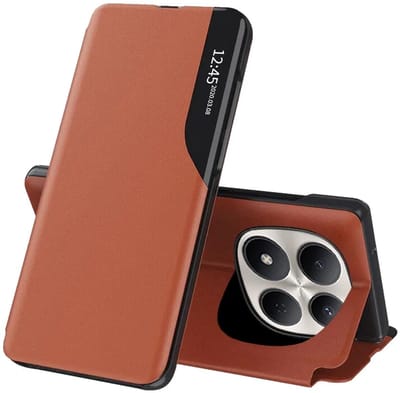 Hoesje geschikt voor Xiaomi Redmi Note 15 Pro 5G - Techsuit eFold Book Case - Oranje