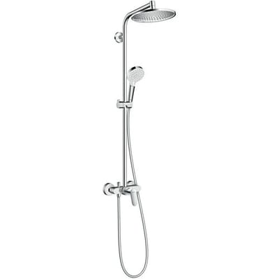 Hansgrohe Crometta s 240 - 1jet - showerpipe - met douchekraan - hoogglans chroom
