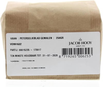 Jacob Hooy Peterselieblad gemalen 250 Gram