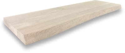 Zwevende wandplank 100 x 30 cm eiken boomstam - Wandplank - Wandplank hout - Fotoplank - Boomstam plank - Muurplank - Muurplank zwevend