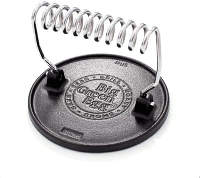 Big Green Egg BBQ Cast Iron Grill Press
