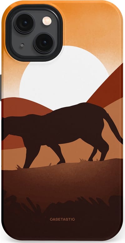 Casetastic Hoesje Geschikt voor Apple iPhone 13 Magsafe - Stijlvolle Beschermende Duo-layer Case - Zonsondergang Safari