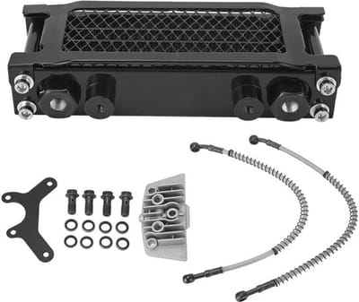 Allecto - Motorolie Koeler Set - 4-Rijen - Aluminium - Koeling