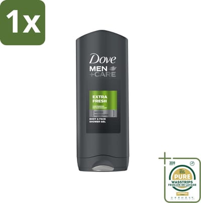 1 x Dove - Douchegel - Men+ Care Extra Fresh - Verfrissend en energiegevend - 250 ml- Douchegel - Huidbeschermend - Gevoelige Huid - Uitdroging - Kalmerend