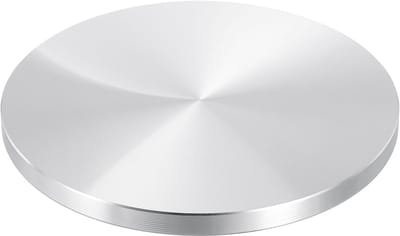 Aluminium Schijf - Ronde Cirkel - Glazen Meubels - Anti-kras Oppervlak - 100mm M10 7mm - Zilver