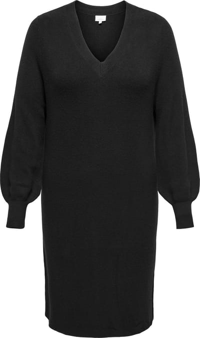 ONLY CARMAKOMA - CARKATIA LIFE LS V-NECK DRESS KNT NOOS - Dames - Mini jurken