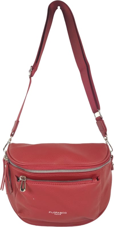 Flora & Co - crossbody heuptas - vegan - rood