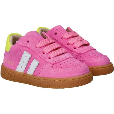 Shoesme Roze Sneakertje - Sneakers Kinderen - Meisjes - Fuchsia - Suède - Maat 21