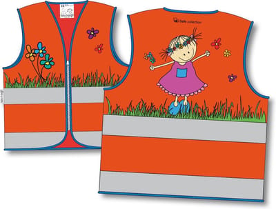 Rube & Rutje Veiligheidshesje Rutje 6-9 jaar  oranje