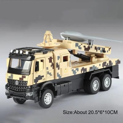 1:32 Militaire Aanval-11 Drone Lanceerwagen Tank Transport Model Speelgoed Diecast Metaal Deuren Geopend Geluid Licht Modellen Voor Kinderen Cadeaus