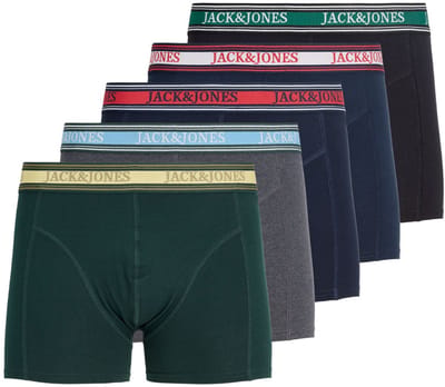 JACK&JONES - JACFAZE SOLID TRUNKS 5 PACK - Heren - Onderbroeken