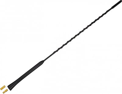 Antenne spriet 16V "low noise" AM/FM 41cm, met M5 en M6 verloopjes