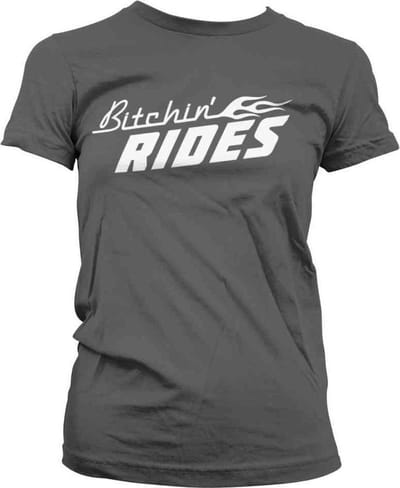 Bitchin' Rides Dames Tshirt -S- Logo Grijs