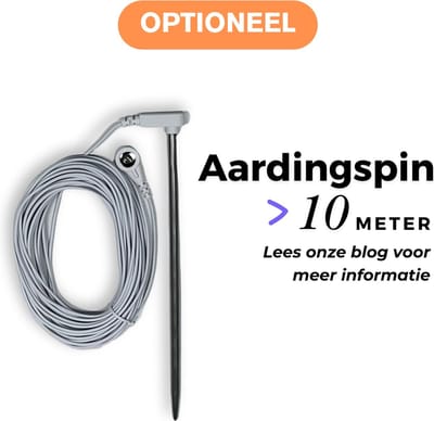 Aardingspin - 10 meter aardingspin - aardingsmat - aardingslaken