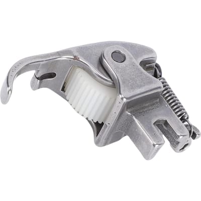 Pied presseur à rouleau A10 Roue en plastique Acier inoxydable Pied presseur à 4 plis pour ourlets pour machines à coudre plates gray