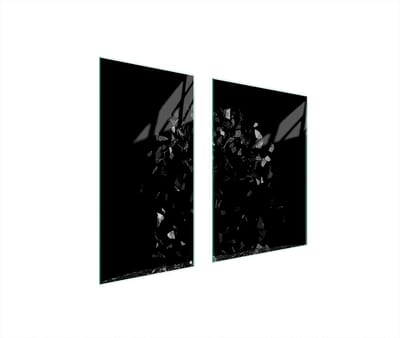 TMK ArtDeko - Snijplank - Glas - 75x52 cm - Zwart