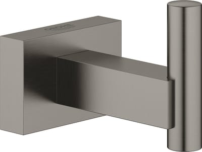 GROHE Essentials Cube Haak - Hard Graphite Geborsteld (mat donker grijs) - 40511AL1