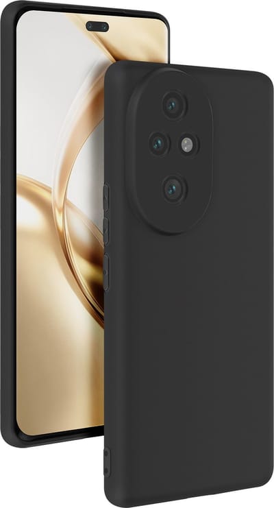 Mayaxess, Honor 200 Pro Silicone Zacht Shell Dunne Deklaag, Zwart