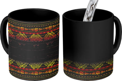 Magische Mok - Foto op Warmte Mokken - Koffiemok - Afrika - Patronen - Abstract - Magic Mok - Beker - 350 ML - Theemok