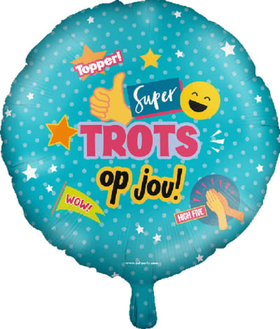 Foil balloon - Trots op jou