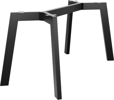MetaloPro Tafelonderstel Barax Special - Minimalistisch Industrieel Zwart Stalen Onderstel Voor Moderne Eet- En Werktafels 120x70x72cm