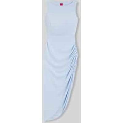 slim fit vrijetijdsjurk met rimpelingen