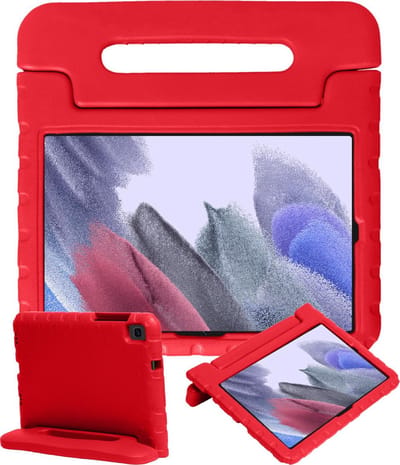 Hoesje - Geschikt voor Samsung Galaxy Tab A7 Lite - Kinderhoes Shockproof Bumper - Kidsproof Case - Tablethoes - Kinder Hoes Cover - Rood