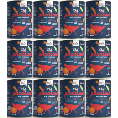 Syta Micha Chef Serie - Honden Natvoer - Bażant Met Groenten - 12x400g - Hoogwaardige Ingrediënten