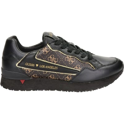 GUESS - maat 42- Genova Heren Sneakers - Bruin-Ocra