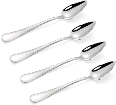 Solidchoice - 4-delige Roestvrijstalen Kiwi- en Pomelolepel Set