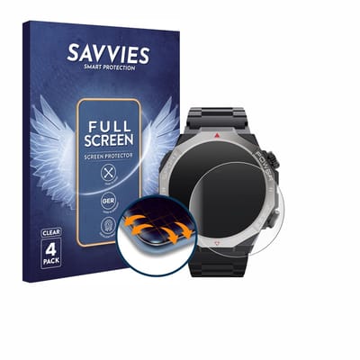 Savvies - Screenprotector voor Ddidbi S10 1.39" - Folie Beschermfolie transparant volledig dekking 4 Stuks