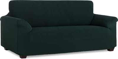 Belmarti® Bankhoes Milan 230cm tot 260cm breed - Groen - Stretch - Anti-statisch - Ademend katoen - Premium Belmarti® - Beste kwaliteit bankhoezen