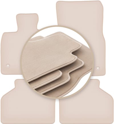 PREMIUM beige vloermatten voor: BMW GT F07 FL GT 2013-2018