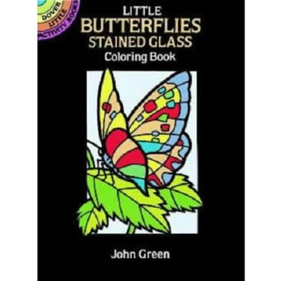 Little Butterflies Stained Glass Coloring Book - Little Activity Books - John Green
