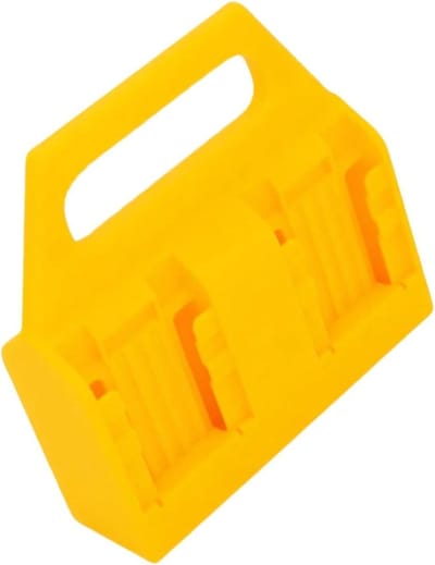 Batterijhouder - Opbergrek Batterijen - Batterijen Organiseren - Veilig Openingen - 156 x 152 x 48 cm - Geel
