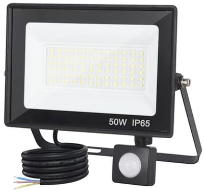 Buiten Led-spot 50W met Bewegingsmelder - Waterdicht en Superhelder