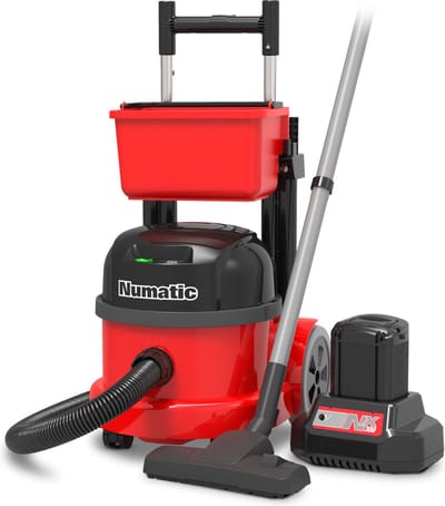 Numatic Batterij trolleystofzuiger PBT230-NX - Stofzuiger met zak - Rood