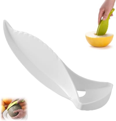 2025 Nieuwe meloen snijgereedschap - Cantaloupe snijder - Snelle en veilige fruit snijder - Meloen snijder - Honingmeloen splitter - voor familiefeest kampeerkeuken gadgets - Wit - 1 stuk