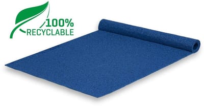 GJ Floors - Glitter loper (recyclebaar) | Blauw - Breedte x Lengte: 1 meter / 3 meter