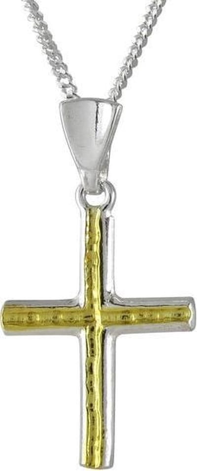 AuBor ®,  Hanger. Zilveren kruis.