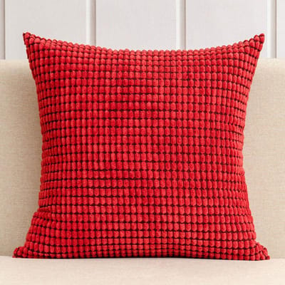 Corduroy Kussensloop Effen Kleur Dik Vierkant Maïsnerf Textuur Kussenhoes Huisbank Decoratieve Sierkussenhoes 45*45Cm 45x45cm