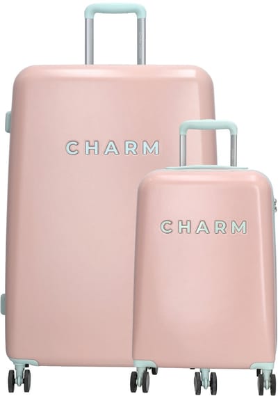 Charm London Capetown Koffer 20-28 Inch - Kofferset - Hardcase - Handbagage - L - S - Lichtroze