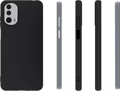 MoDo hoesje Geschikt voor Motorola Moto E32/ E32s - Siliconen Back Cover - Zwart