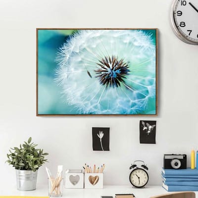 Diamant peinture mosaïque pissenlit blanc diamant strass broderie point de croix décor à la maison 20X30CM blue