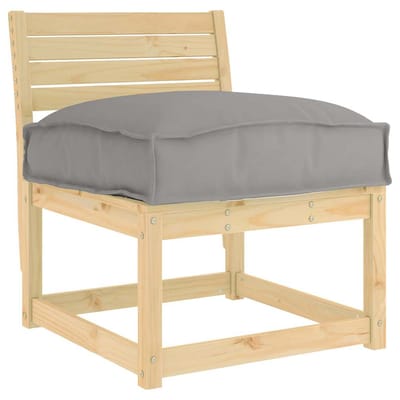 vidaXL Kussen Oxford Stof Grijs 60 x 40 x 8 cm
