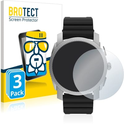 Screenprotector 3 Stuks voor Fossil Gen 6 Hybrid Machine (45mm) Beschermglas transparant