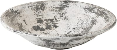 J-Line schaal Ruby - keramiek - zwart/wit