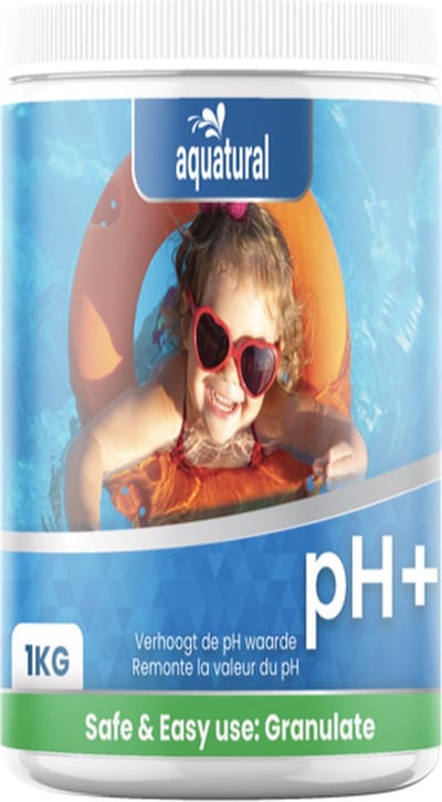 Aquatural pH+ Plus - Verhoogt de pH-waarde van zwembad en spa - 1 kg