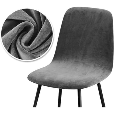 Hogere kwaliteit fluwelen stoelhoes 1/2/4/6 stuks rekbare stoelhoes voor eetkamer 2 soorten stoffen stoelhoes voor thuis 2 Pieces